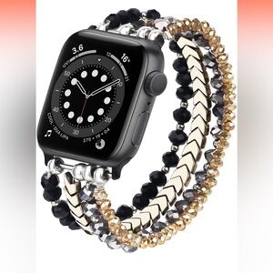 MOFREE Beaded Bracelet Compatible with Apple Watch Band 38mm/40mm/41mm/42mm